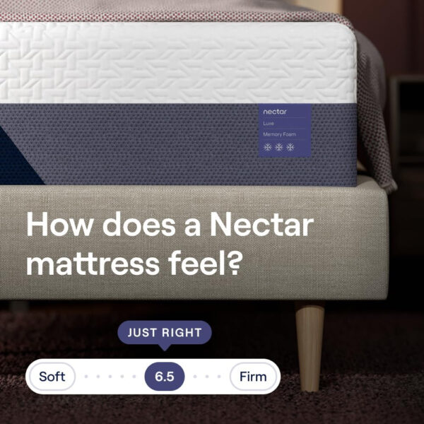 Nectar Classic 12” Queen Mattress - Medium Firm - Contouring Memory Foam - Cooling Top Layer - Support & Pressure-Relief - Mattress in a Box - 365-Night Trial & Forever Warranty