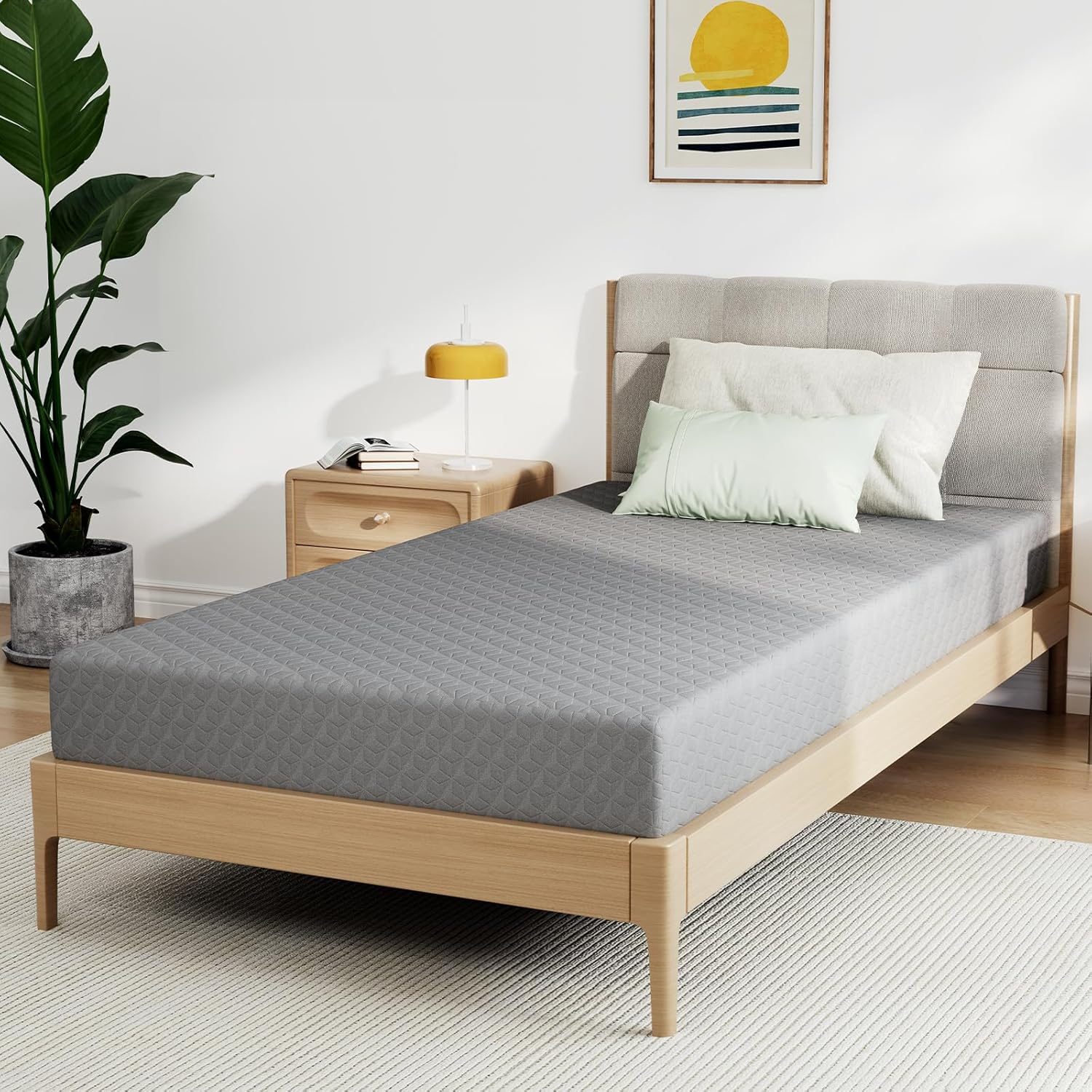 Novilla Full Size Mattress, 5 Inch Mattress Full Size Memory Foam with Gel-Infused & Airflow Wave-Cut Foam for Cool Touch & Pressure Relieving Mattresses in a Box CertiPUR-US Certified