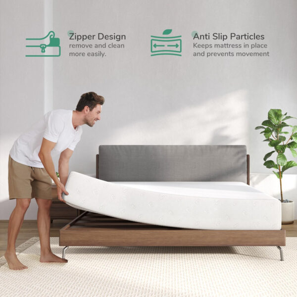 Novilla Full Size Mattress, 5 Inch Mattress Full Size Memory Foam with Gel-Infused & Airflow Wave-Cut Foam for Cool Touch & Pressure Relieving Mattresses in a Box CertiPUR-US Certified