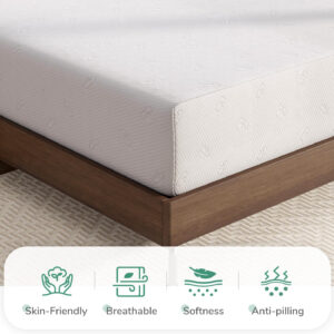Novilla Full Size Mattress, 5 Inch Mattress Full Size Memory Foam with Gel-Infused & Airflow Wave-Cut Foam for Cool Touch & Pressure Relieving Mattresses in a Box CertiPUR-US Certified