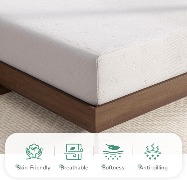 Novilla Full Size Mattress, 5 Inch Mattress Full Size Memory Foam with Gel-Infused & Airflow Wave-Cut Foam for Cool Touch & Pressure Relieving Mattresses in a Box CertiPUR-US Certified