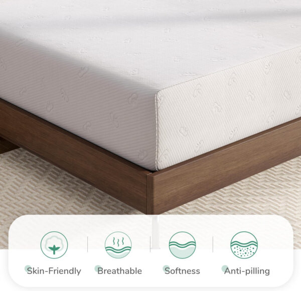 Novilla Full Size Mattress, 5 Inch Mattress Full Size Memory Foam with Gel-Infused & Airflow Wave-Cut Foam for Cool Touch & Pressure Relieving Mattresses in a Box CertiPUR-US Certified