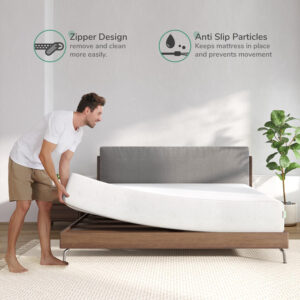Novilla Full Size Mattress, 5 Inch Mattress Full Size Memory Foam with Gel-Infused & Airflow Wave-Cut Foam for Cool Touch & Pressure Relieving Mattresses in a Box CertiPUR-US Certified