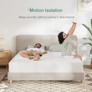 Novilla Full Size Mattress, 5 Inch Mattress Full Size Memory Foam with Gel-Infused & Airflow Wave-Cut Foam for Cool Touch & Pressure Relieving Mattresses in a Box CertiPUR-US Certified