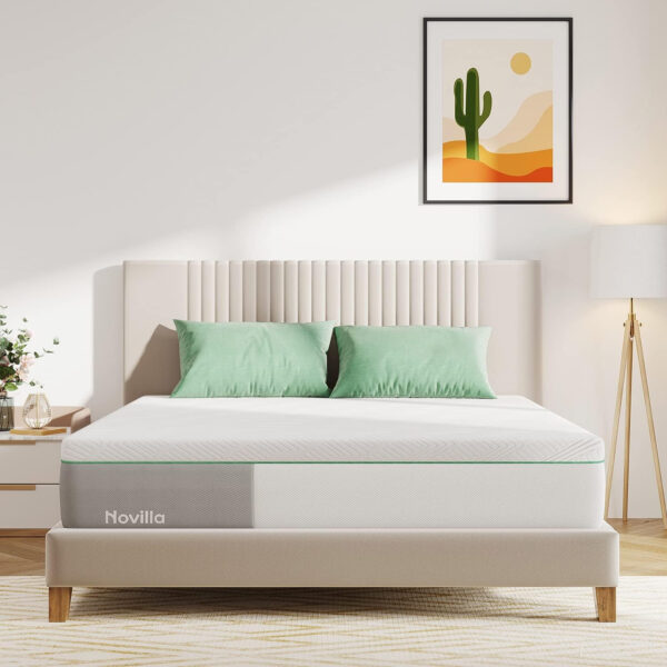 Novilla Full Size Mattress, 5 Inch Mattress Full Size Memory Foam with Gel-Infused & Airflow Wave-Cut Foam for Cool Touch & Pressure Relieving Mattresses in a Box CertiPUR-US Certified