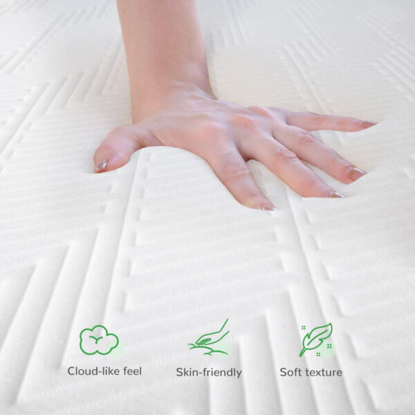 Novilla Full Size Mattress, 5 Inch Mattress Full Size Memory Foam with Gel-Infused & Airflow Wave-Cut Foam for Cool Touch & Pressure Relieving Mattresses in a Box CertiPUR-US Certified