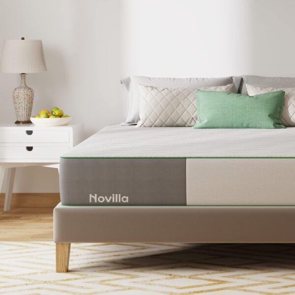 Novilla Full Size Mattress, 5 Inch Mattress Full Size Memory Foam with Gel-Infused & Airflow Wave-Cut Foam for Cool Touch & Pressure Relieving Mattresses in a Box CertiPUR-US Certified