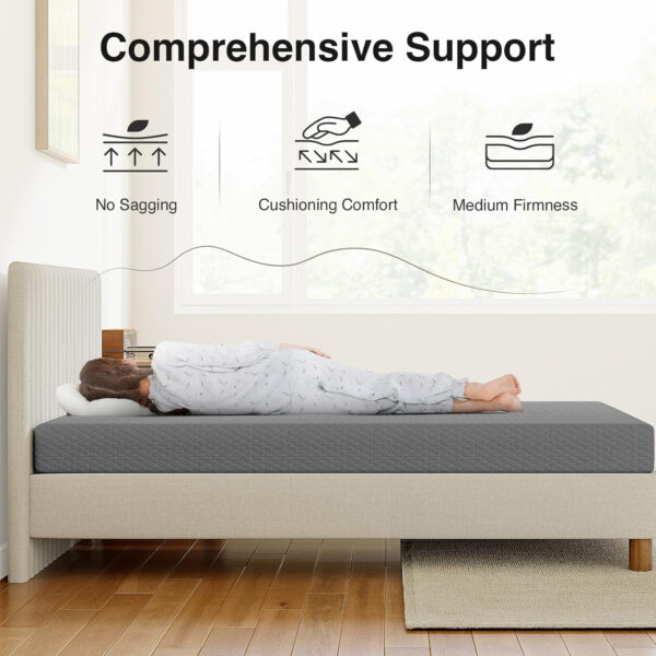 Novilla Queen Mattress 12 Inch, Queen Memory Foam Mattress for Cool Night Sleep & Pressure Relief, Wave Airflow Foam Mattresses for Heat Dissipation, CertiPUR-US Certified Mattresses in a Box