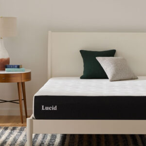LUCID 12 Inch Memory Foam Mattress - Medium Feel - Memory Foam Infused with Bamboo Charcoal - Gel Infusions - CertiPUR-US Certified - Breathable - Full