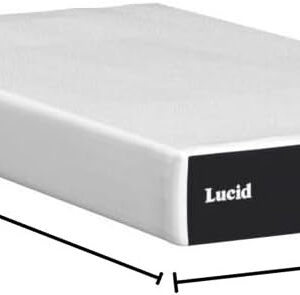 LUCID 12 Inch Memory Foam Mattress - Medium Feel - Memory Foam Infused with Bamboo Charcoal - Gel Infusions - CertiPUR-US Certified - Breathable - Full