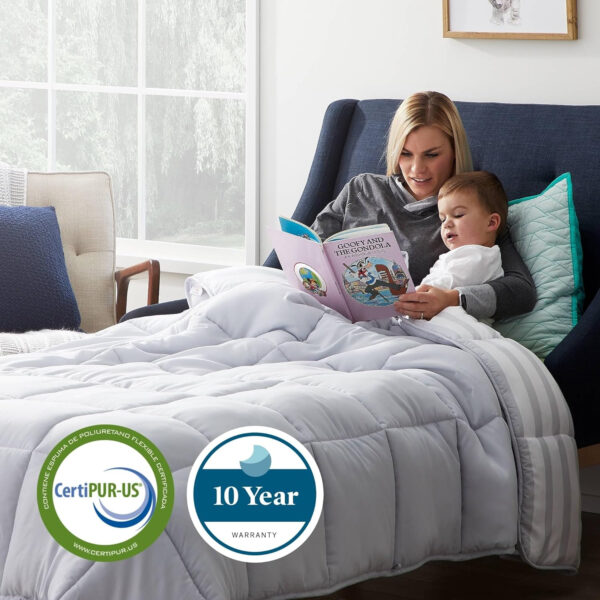 LUCID 12 Inch Memory Foam Mattress - Medium Feel - Memory Foam Infused with Bamboo Charcoal - Gel Infusions - CertiPUR-US Certified - Breathable - Full