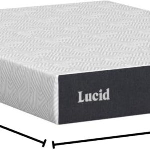 LUCID 12 Inch Memory Foam Mattress - Medium Feel - Memory Foam Infused with Bamboo Charcoal - Gel Infusions - CertiPUR-US Certified - Breathable - Full