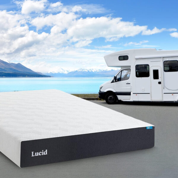LUCID 12 Inch Memory Foam Mattress - Medium Feel - Memory Foam Infused with Bamboo Charcoal - Gel Infusions - CertiPUR-US Certified - Breathable - Full