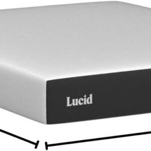 LUCID 12 Inch Memory Foam Mattress - Medium Feel - Memory Foam Infused with Bamboo Charcoal - Gel Infusions - CertiPUR-US Certified - Breathable - Full