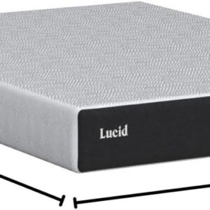 LUCID 12 Inch Memory Foam Mattress - Medium Feel - Memory Foam Infused with Bamboo Charcoal - Gel Infusions - CertiPUR-US Certified - Breathable - Full