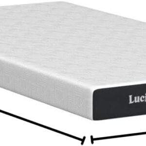 LUCID 12 Inch Memory Foam Mattress - Medium Feel - Memory Foam Infused with Bamboo Charcoal - Gel Infusions - CertiPUR-US Certified - Breathable - Full