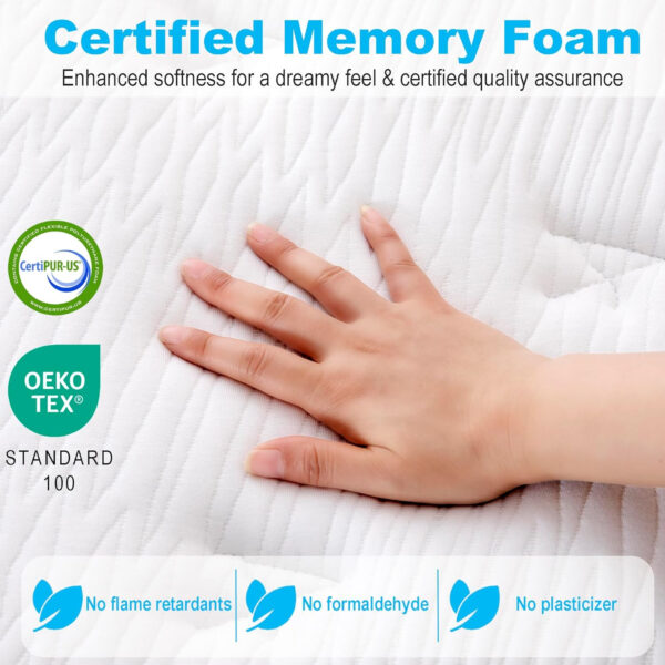 688858a42f0ce4009b31fafa86549f278cfe1ff9c2b88ce967090.jpg 8 Inch Twin Memory Foam Mattress for Cool Sleep Medium Firm Feel Zoned Pressure Relief Certified Safe Foams Fiberglass Free Bed in A Box