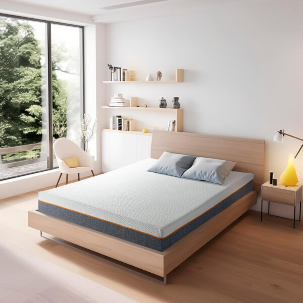 688858c241f94bf42ee5cb967d982795be06e9bcf346210e0d470.jpg 8 Inch Twin Memory Foam Mattress for Cool Sleep Medium Firm Feel Zoned Pressure Relief Certified Safe Foams Fiberglass Free Bed in A Box