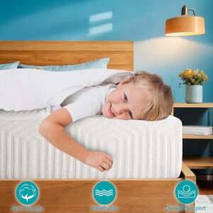 688858cb794530db583ff7110e9dd10364722f151386ada12df22.jpg 8 Inch Twin Memory Foam Mattress for Cool Sleep Medium Firm Feel Zoned Pressure Relief Certified Safe Foams Fiberglass Free Bed in A Box