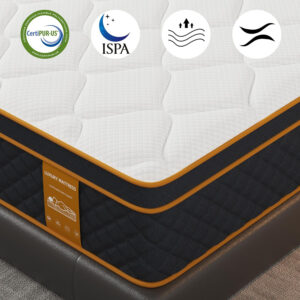 Full Mattress, 12 Inch Memory Foam Hybrid Mattress in a Box, Medium Firm and Individually Pocket Springs - Pressure Relief, CertiPUR-US Certified, Motion Isolation