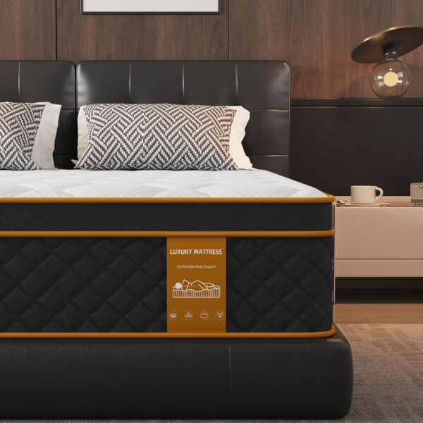 Full Mattress, 12 Inch Memory Foam Hybrid Mattress in a Box, Medium Firm and Individually Pocket Springs - Pressure Relief, CertiPUR-US Certified, Motion Isolation