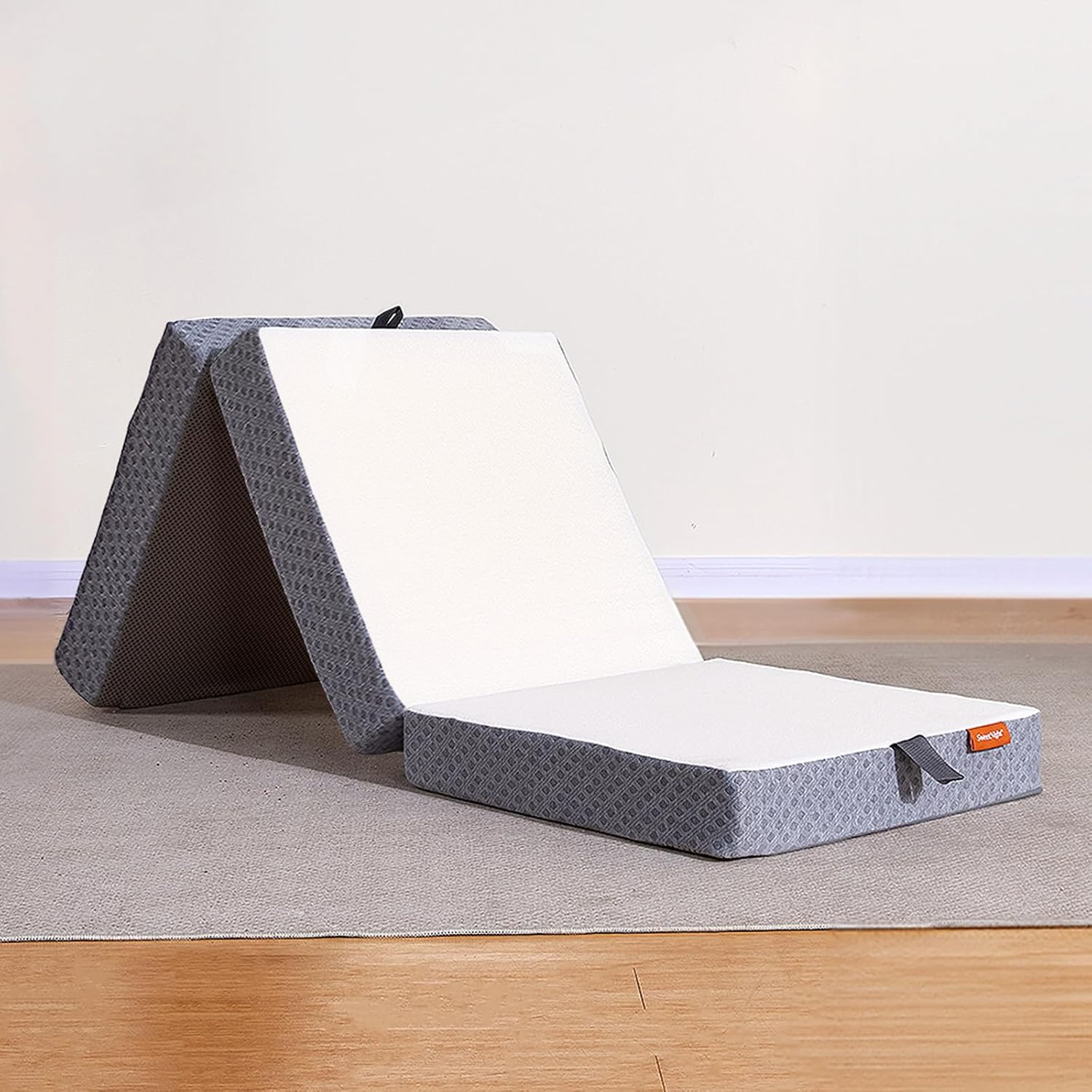 688859d99e2d8a9ff9b31f48a94c8a5423a4d70bad2c00c368c83.jpg Sweetnight Tri Folding Mattress - 4-inch Single Size Foldable Mattress with a Collapsible and Washable Cover | Medium-Firm with Non-Slip Design | Suitable for RV Travel, Camping, Guest