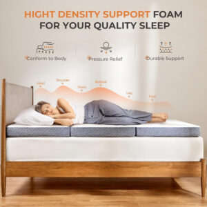 688859db592b3b363ad822b41bb89e94047c5320f906a383459d1.jpg Sweetnight Tri Folding Mattress - 4-inch Single Size Foldable Mattress with a Collapsible and Washable Cover | Medium-Firm with Non-Slip Design | Suitable for RV Travel, Camping, Guest