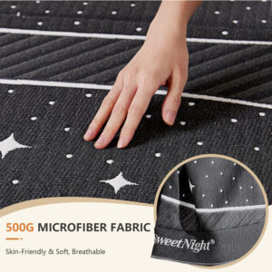 688859fc20c3fa1bedc23597ca7c8ffe8af94fed4c9f13b38950a.jpg Sweetnight Tri Folding Mattress - 4-inch Single Size Foldable Mattress with a Collapsible and Washable Cover | Medium-Firm with Non-Slip Design | Suitable for RV Travel, Camping, Guest