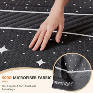 68885a08194583f02394ebbc5ec3deb2d2aed3e46edb01bdec0fe.jpg Sweetnight Tri Folding Mattress - 4-inch Single Size Foldable Mattress with a Collapsible and Washable Cover | Medium-Firm with Non-Slip Design | Suitable for RV Travel, Camping, Guest