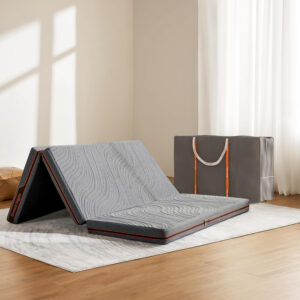68885a18c94610509c793050c2995d953e45767287b2bfd7b1295.jpg Sweetnight Tri Folding Mattress - 4-inch Single Size Foldable Mattress with a Collapsible and Washable Cover | Medium-Firm with Non-Slip Design | Suitable for RV Travel, Camping, Guest