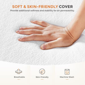 68885a260cb431227a342b46bfe74c1275bcd486a40a5844cc906.jpg Sweetnight Tri Folding Mattress - 4-inch Single Size Foldable Mattress with a Collapsible and Washable Cover | Medium-Firm with Non-Slip Design | Suitable for RV Travel, Camping, Guest