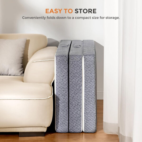 68885a2b0829c19d4c00cd2e4fbf5e0728f5f5972f41495787926.jpg Sweetnight Tri Folding Mattress - 4-inch Single Size Foldable Mattress with a Collapsible and Washable Cover | Medium-Firm with Non-Slip Design | Suitable for RV Travel, Camping, Guest