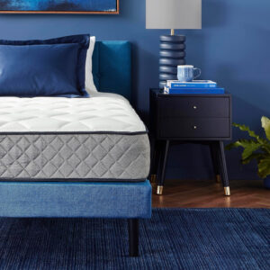68885a7407539206b0af658b9ad35ff43b14c5c466144a07f46f5.jpg Amazon Basics Memory Foam Mattress, Twin Size Mattress, Hybrid, 10-Inch, Medium Feel, Motion Isolation Springs, White/Gray