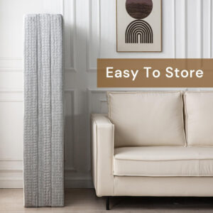 Folding Mattress 3in TwinXL Memory Foam Tri-Folding Mattress with Washable Cover Foldable Floor Mat for Guest Bed, Camping, Yoga, RV Travel, White