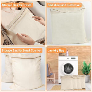 68885c30e9db683ca12ea3f7c2ba83c631bfd292047181311a2bd.jpg 4 Piece Small, Durable Organic Cotton Mesh Laundry Bag with Strong Zipper and Breathable Mesh, Delicate Laundry Bag for Underwear, Clothes, Pants and Socks