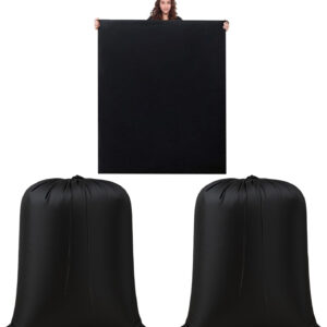 68885c5e9c509791b51dde323ba68b3f2f22bc0a718b365f649ab.jpg 2 Pack Extra Large Laundry Bags – 43" x 55" Heavy Duty Drawstring Storage Sack for Clothes, Bedding, Moving, Camping, Travel – Foldable Nylon Laundry Bag for Home & College