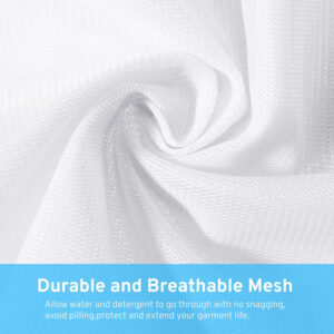 Ultimate 7 Pack 6 Size Mesh Laundry Bags Set for Delicates with AUTO-Lock Zipper, Lingerie Bags for Washing Delicates, Laundry Bags Mesh Wash Bags, Delicates Laundry Bag for Jeans,Blouse,Stocking,Bra