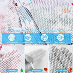 Ultimate 7 Pack 6 Size Mesh Laundry Bags Set for Delicates with AUTO-Lock Zipper, Lingerie Bags for Washing Delicates, Laundry Bags Mesh Wash Bags, Delicates Laundry Bag for Jeans,Blouse,Stocking,Bra