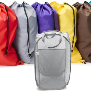 Extra Large Laundry Bag 6 Pack, Varied Colors, Travel Laundry Bags with Drawstring Closure, 30"x40", for college, dorm and apartment dwellers (6PCS)