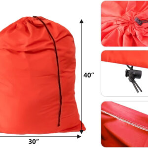 Extra Large Laundry Bag 6 Pack, Varied Colors, Travel Laundry Bags with Drawstring Closure, 30"x40", for college, dorm and apartment dwellers (6PCS)