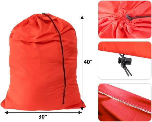Extra Large Laundry Bag 6 Pack, Varied Colors, Travel Laundry Bags with Drawstring Closure, 30"x40", for college, dorm and apartment dwellers (6PCS)