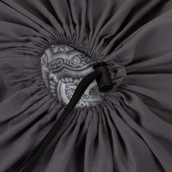 Household Essentials 140-1 Extra Large Natural Cotton Laundry Bag | Heavy Duty Hamper Liner | Grey