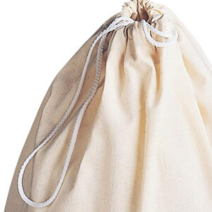 Household Essentials 140-1 Extra Large Natural Cotton Laundry Bag | Heavy Duty Hamper Liner | Grey