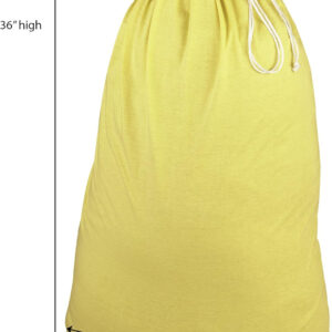 Household Essentials 140-1 Extra Large Natural Cotton Laundry Bag | Heavy Duty Hamper Liner | Grey