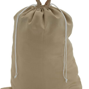 Household Essentials 140-1 Extra Large Natural Cotton Laundry Bag | Heavy Duty Hamper Liner | Grey