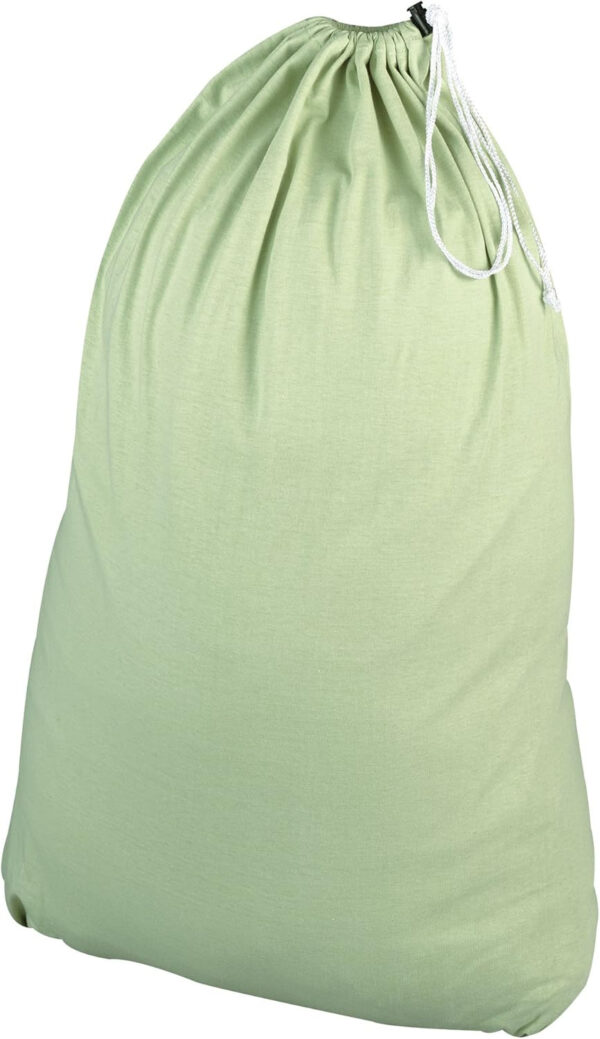 Household Essentials 140-1 Extra Large Natural Cotton Laundry Bag | Heavy Duty Hamper Liner | Grey