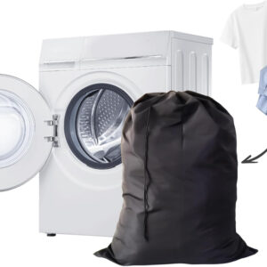 Extra Large Laundry Bag 3 Pack, Black, Travel Laundry Bags with Drawstring Closure, 30"x40", for college, dorm and apartment dwellers (3PCS Black)