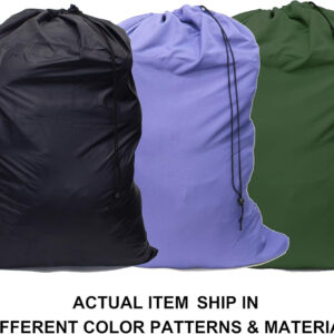 Extra Large Laundry Bag 3 Pack, Black, Travel Laundry Bags with Drawstring Closure, 30"x40", for college, dorm and apartment dwellers (3PCS Black)