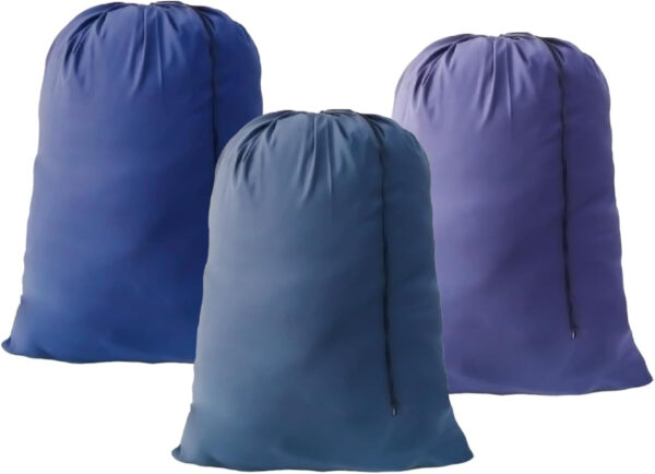 Extra Large Laundry Bag 3 Pack, Black, Travel Laundry Bags with Drawstring Closure, 30"x40", for college, dorm and apartment dwellers (3PCS Black)
