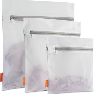 688860ca7feedf2eb9c594ea99595ce1bce0c0b8efda1f3b7594d.jpg Polecasa Premium Soft Fine Mesh Laundry Bags with Sturdy Zipper for Delicates - 3 Pack Durable Laundry Room Essentials for College, Dorm, Travel- 1 Large, 1 Medium, 1 Small